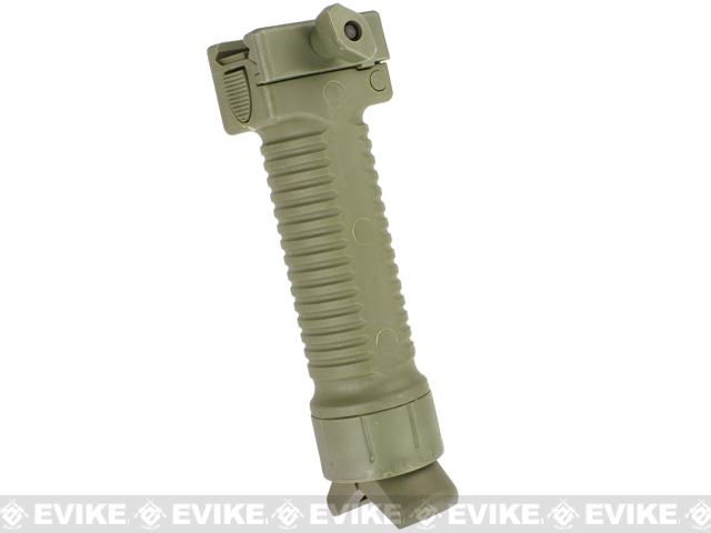 Avengers Scar Type Vertical Support Tactical Bi-pod Grip (Color: Green)