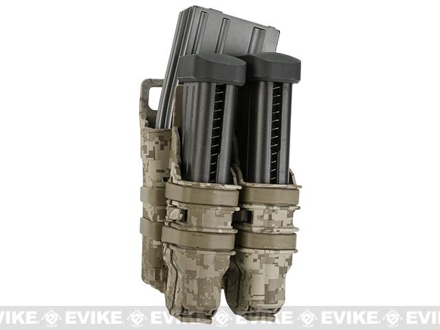 Avengers Fast Hard Shell Magazine Holster - 1x Rifle 2x Pistol Configuration (Color: Digital Desert)