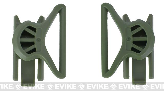 Avengers Goggle Swivel Clips for Bump Helmet (Color: OD Green / Large)