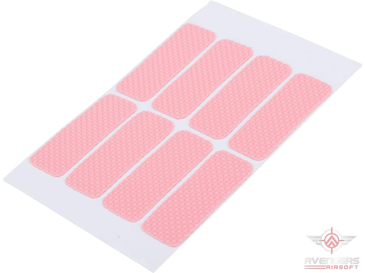 King Arms Non-Slip Multi-Purpose Sticky Patch for Polymer Magazines (Color: Pink / Pack of 8)