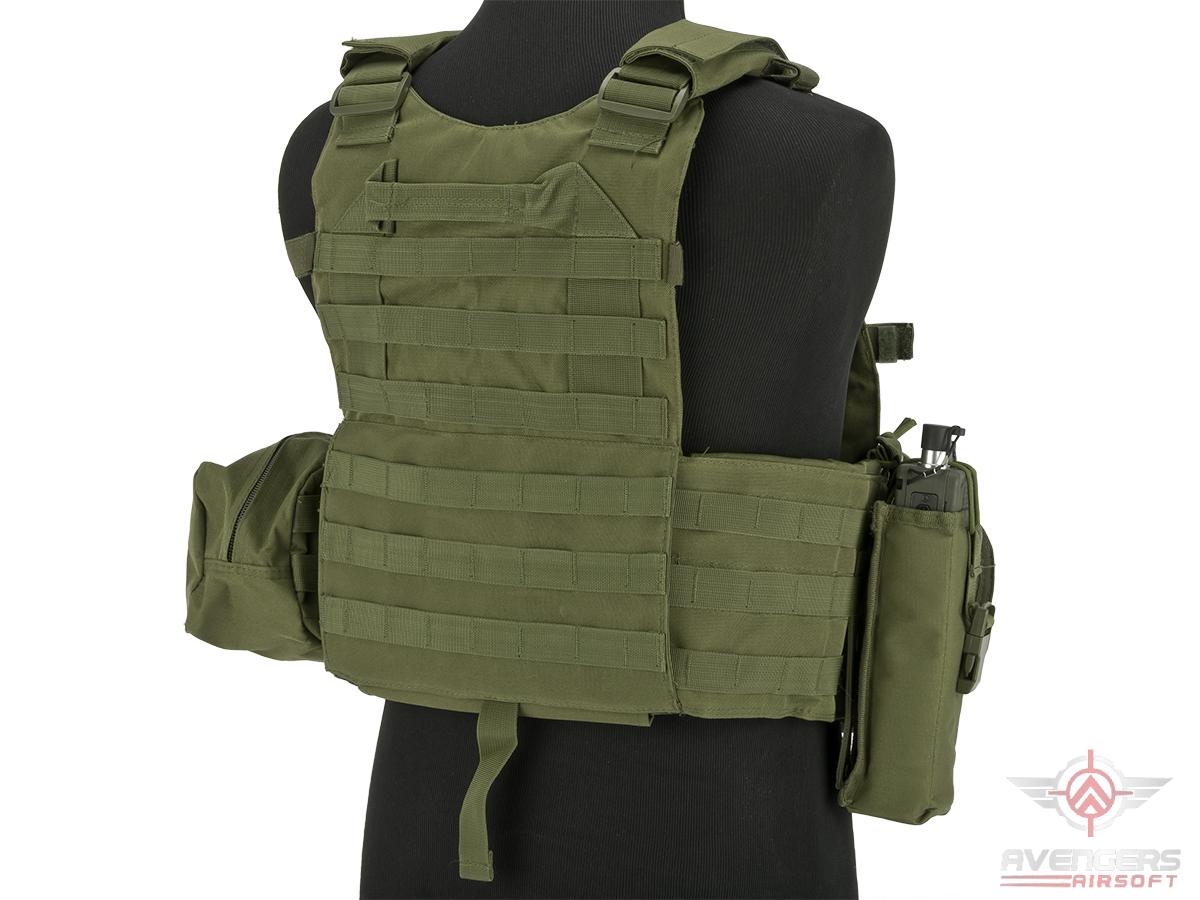 Avengers 6D9T4A Tactical Vest with Magazine and Radio Pouches (Color ...