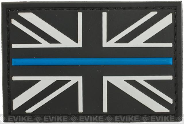 United Kingdom Thin Blue Line PVC Morale Patch - Subdued