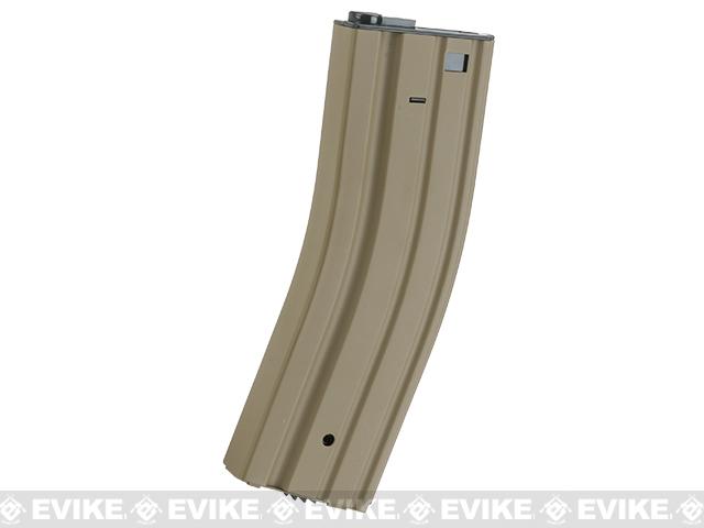 Matrix Universal Feeding Full Metal 500rd Hi-Cap M4 AEG Magazine (Color: Tan)