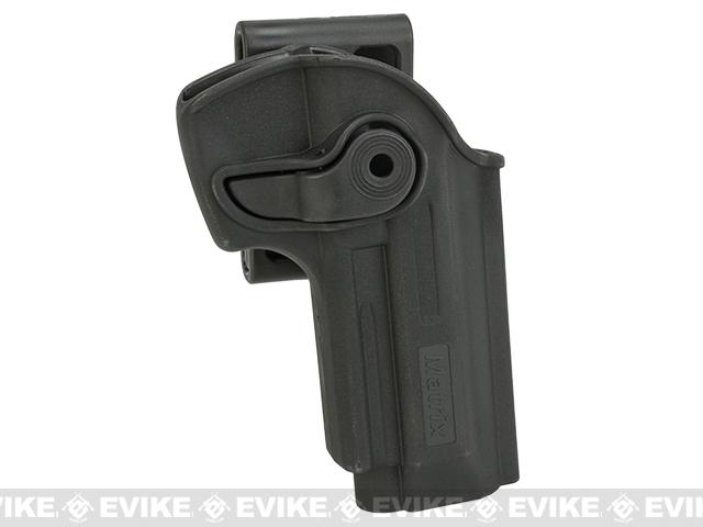 Matrix Hardshell Adjustable Holster for M9 Series Airsoft Pistols (Type:  Black / Belt Attachment)