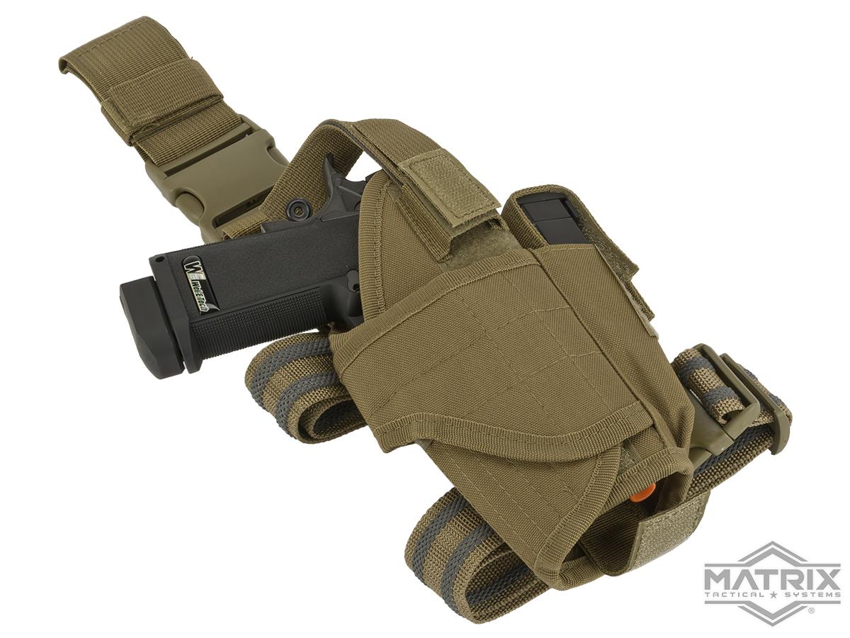 Matrix Tornado Universal Tactical Thigh / Drop Leg Holster (Color: Tan /  Right), Tactical Gear/Apparel, Holsters - Soft -  Airsoft  Superstore