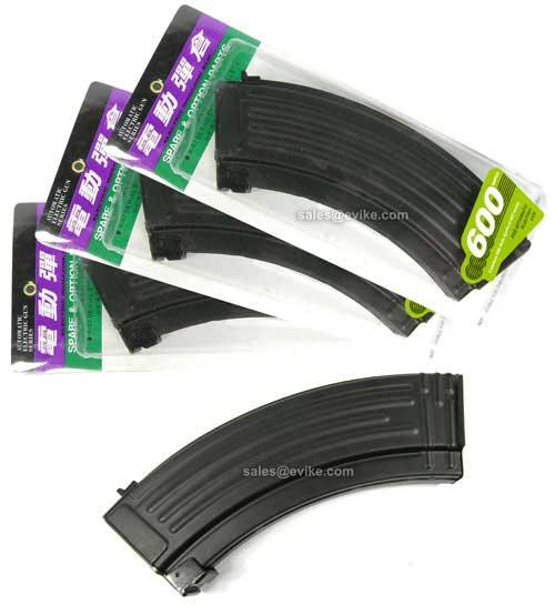 CYMA / Matrix Hi-Cap Magazine for AK Series Airsoft AEG Rifle (Color: Black / 600rd / Set of 3)