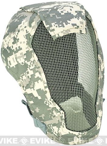 Matrix Iron Face Carbon Steel Striker Gen4 Metal Mesh Full Face Mask (Color: ACU)