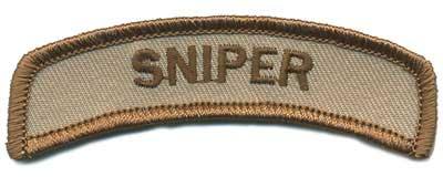 Matrix Tab IFF Hook and Loop Patch (Title: Sniper / Tan)