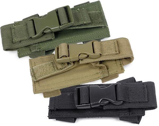 Horizontal MOLLE / Belt Mounted Pistol Magazine Pouch (Color: Tan)