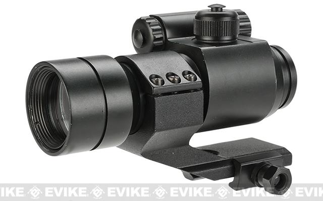 Matrix Military Type 1x30 & Green Dot w/ QD Cantilever Mount (Model: High Mount / Black), Accessories Parts, Scopes & Optics, Red Dot Sights - Evike.com Airsoft Superstore