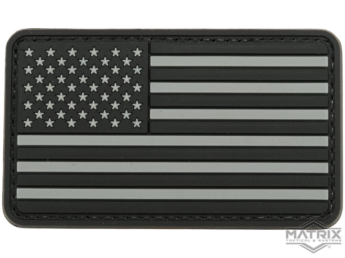 US Flag PVC Hook and Loop Rubber Patch (Color: Regular / SWAT)