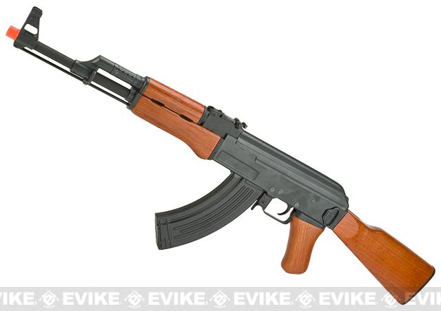 CYMA AK47 Airsoft AEG Rifle (Metal Frame with Real Wood Handguard)(CM042)