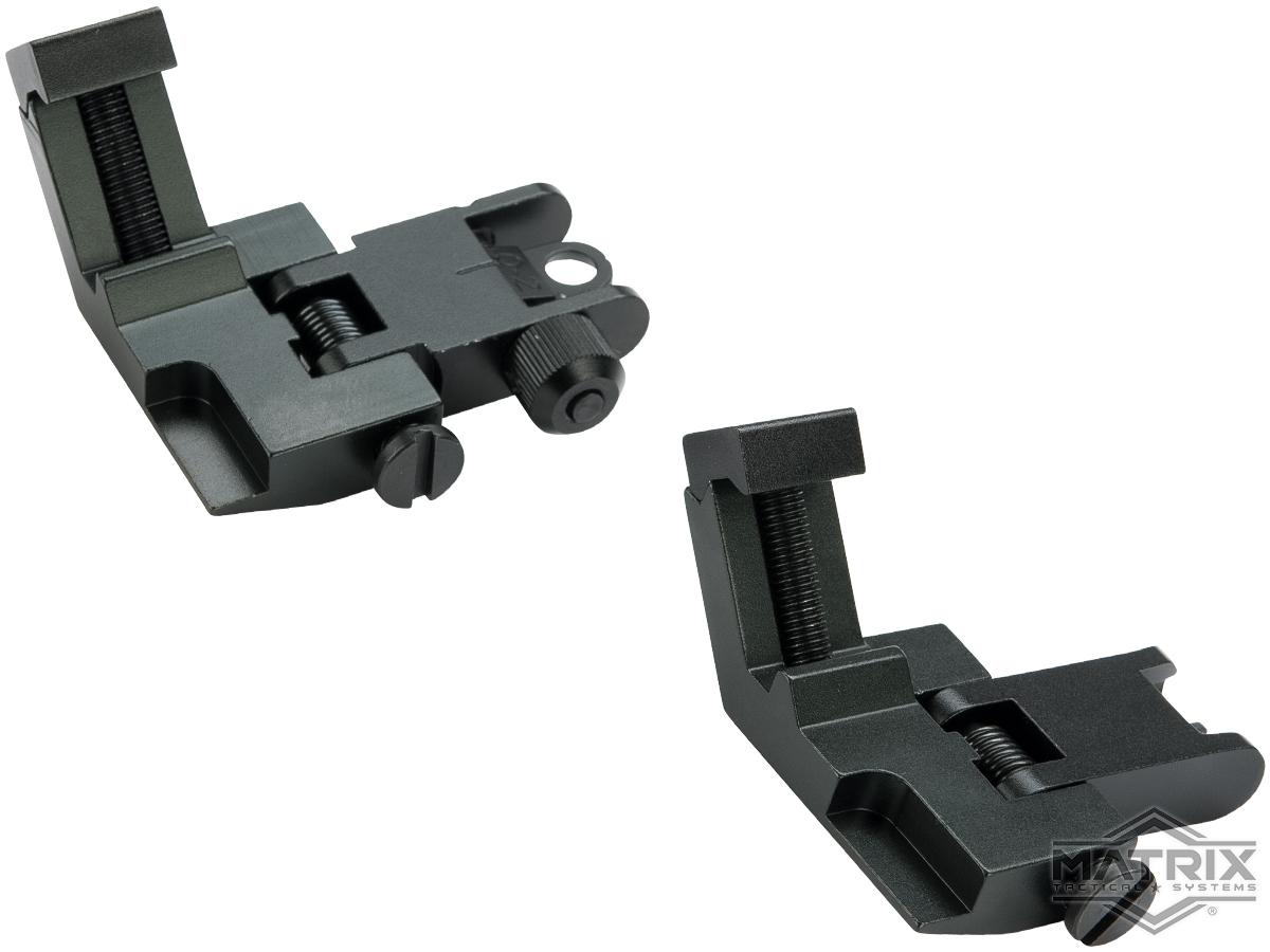 Matrix 45 Degree Flip Up Iron Sights for M4 / M16 / AR15 Rifles ...