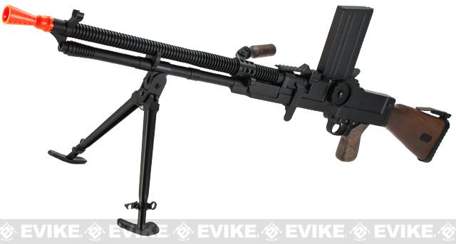 Matrix Full Metal ZB-30 ZB-26 Airsoft AEG Machine Gun w/ Folding Bipod (Model: Imitation Wood)