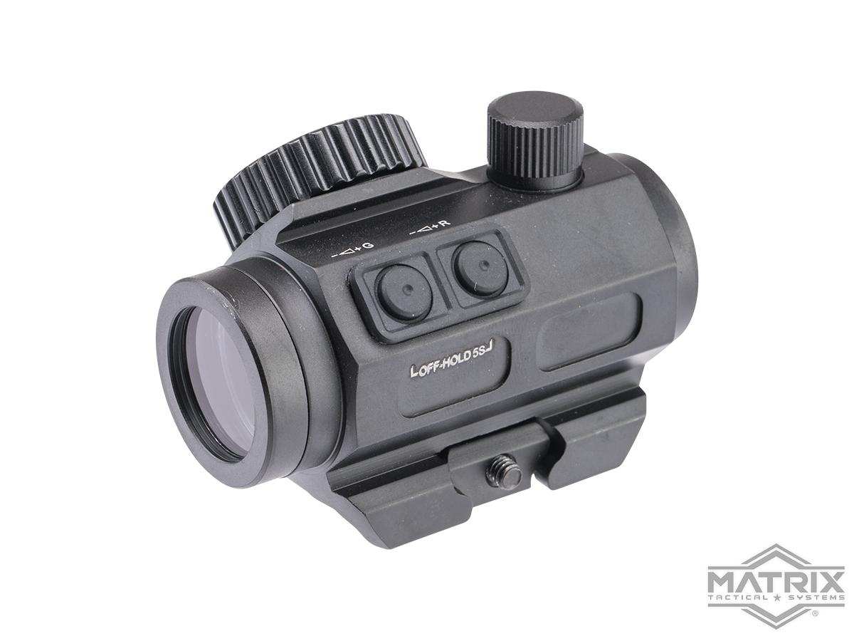 Matrix HD1412 1x22 Red / Green Dot Sight (Color: Black)