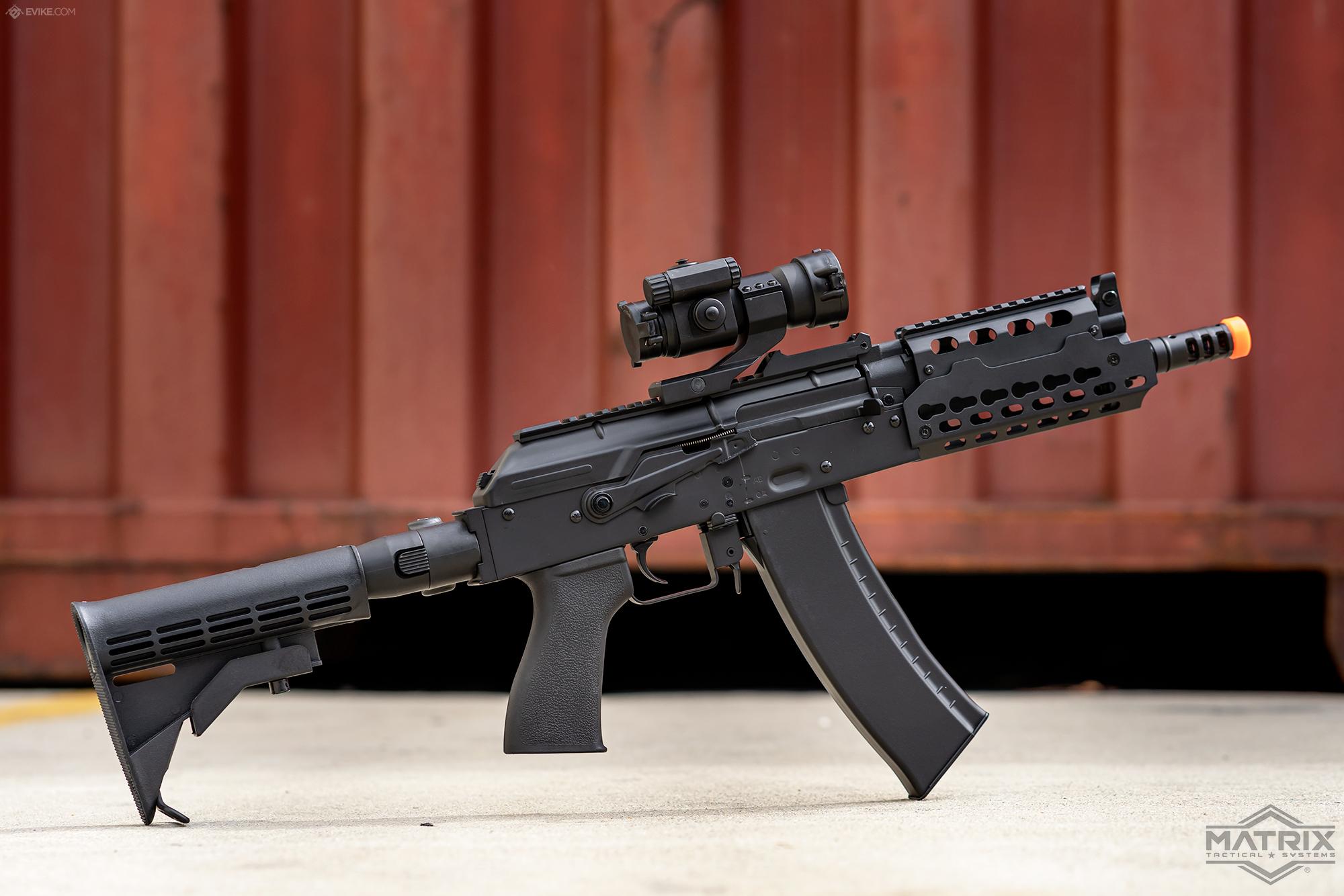 Strike Industries TRAX AK74 Stamped Steel Airsoft AEG Rifle w/ Folding ...