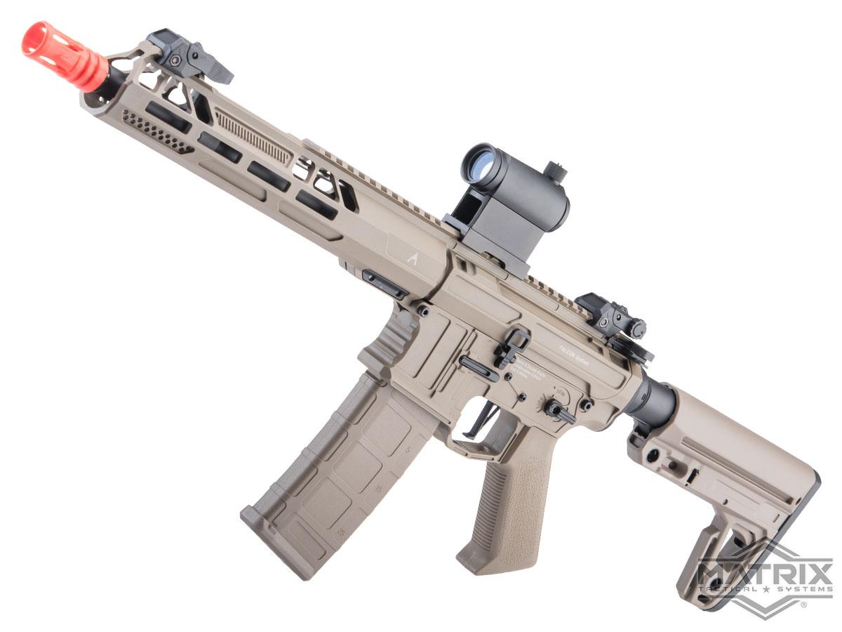 Matrix x Double Eagle Aeroknox Licensed AX-15 M4 Airsoft AEG Rifle w/ Falcon Gearbox (Model: SBR / Polymer Handguard / Tan)