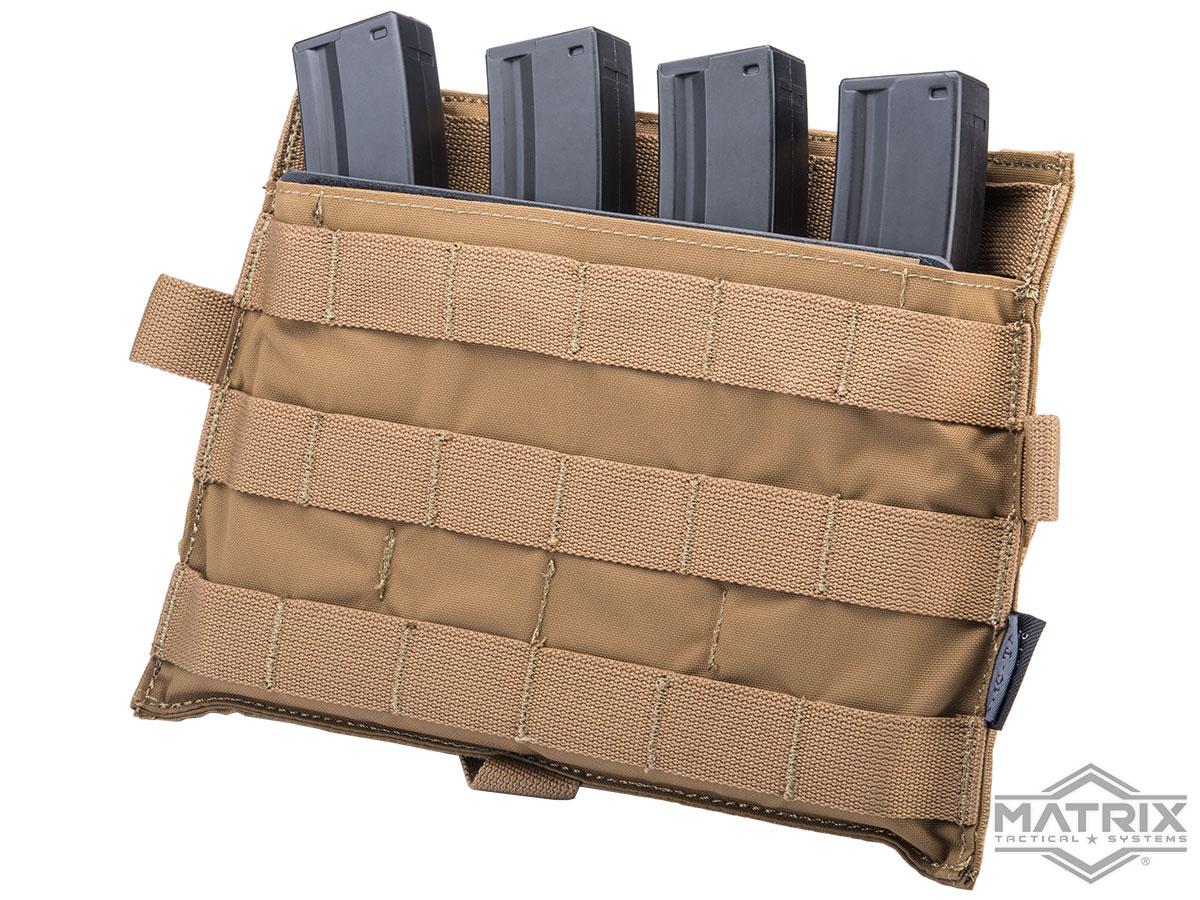 Matrix Detachable MOLLE Kangaroo Flap w/ Kydex SMG Magazine Insert (Color: Coyote Brown)