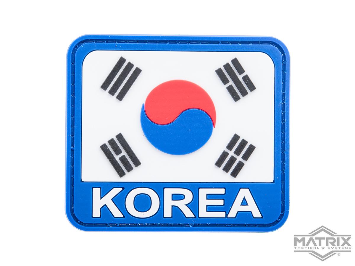 Matrix Republic of Korea PVC Flag Patch w/ ID Text