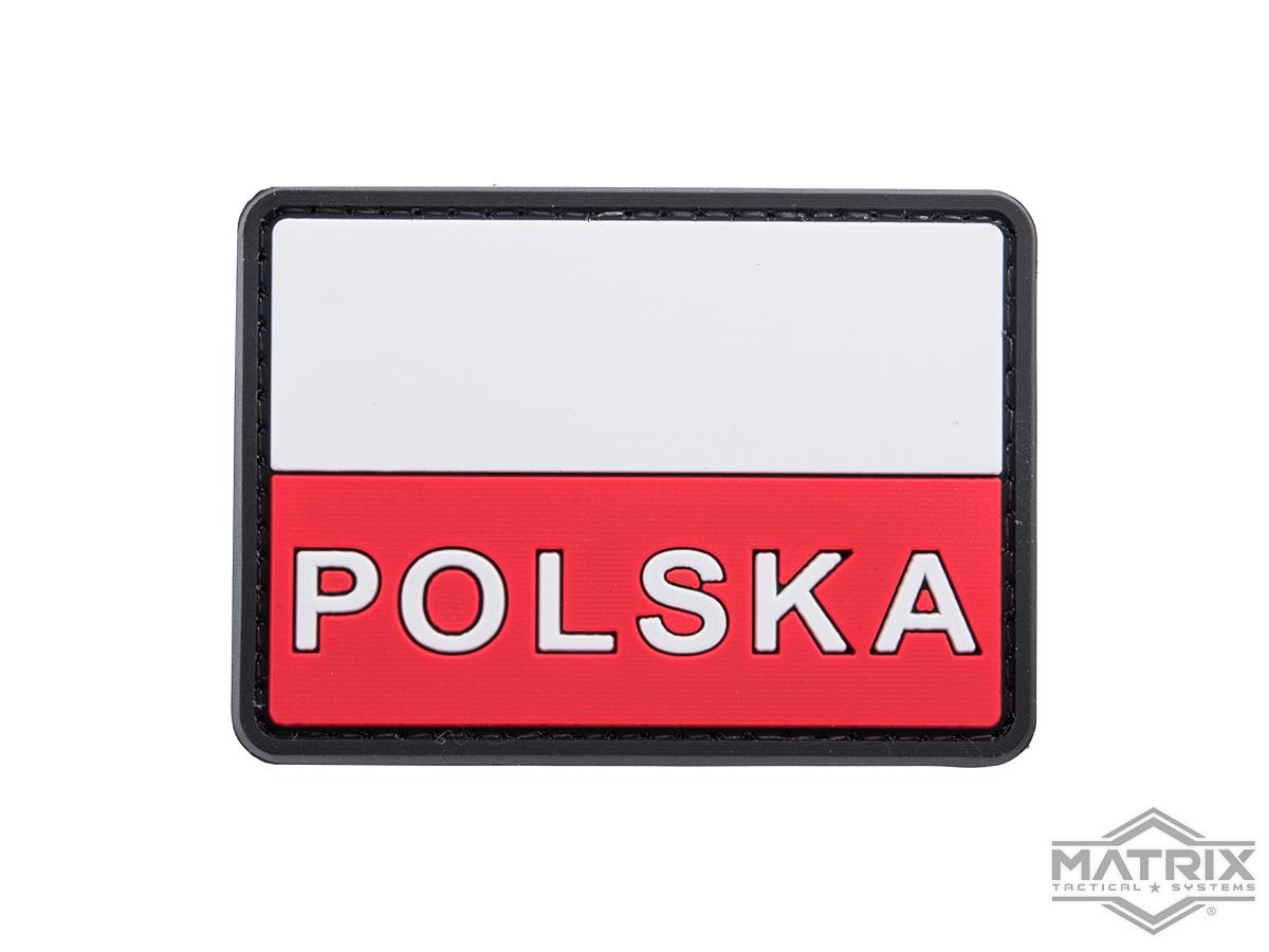 Matrix Poland PVC Flag Patch w/ Polska ID Text