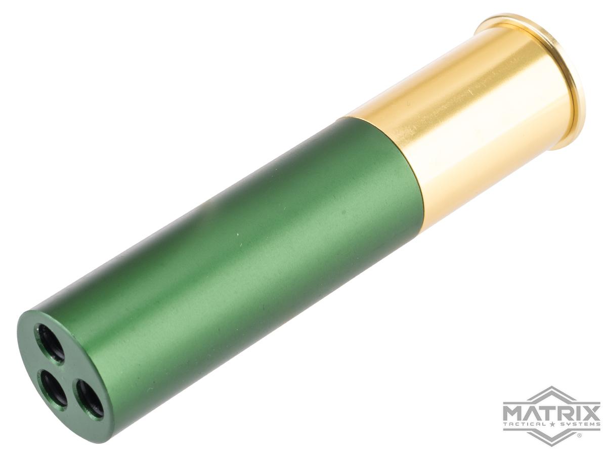 Matrix Spare Shells for Madmax Double Barrel Airsoft Shotgun (Color: Green-Gold / 24 Rounds)