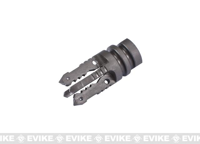 Matrix CNC Steel 4-Arrow Airsoft Flash Hider (Thread: 14mm Negative)