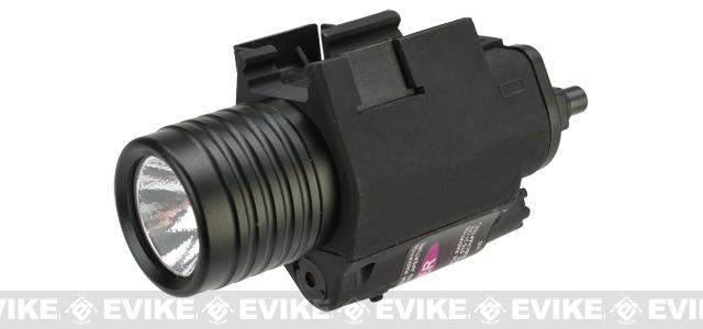 Matrix M6 Tactical Laser / Flashlight Combo w/ Remote Pressure (Color: Black), Accessories & Parts, Lights & Lasers, Lasers - Evike.com Airsoft Superstore