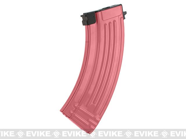 Matrix Flash Mag Hi-Cap Magazine for AK Series Airsoft AEG (Color: Bubblegum / 500rd)