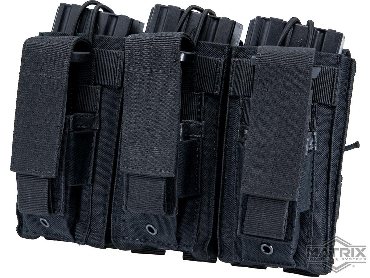 Matrix MOLLE Triple Kangaroo 5.56mm Rifle & Pistol Magazine Pouch ...