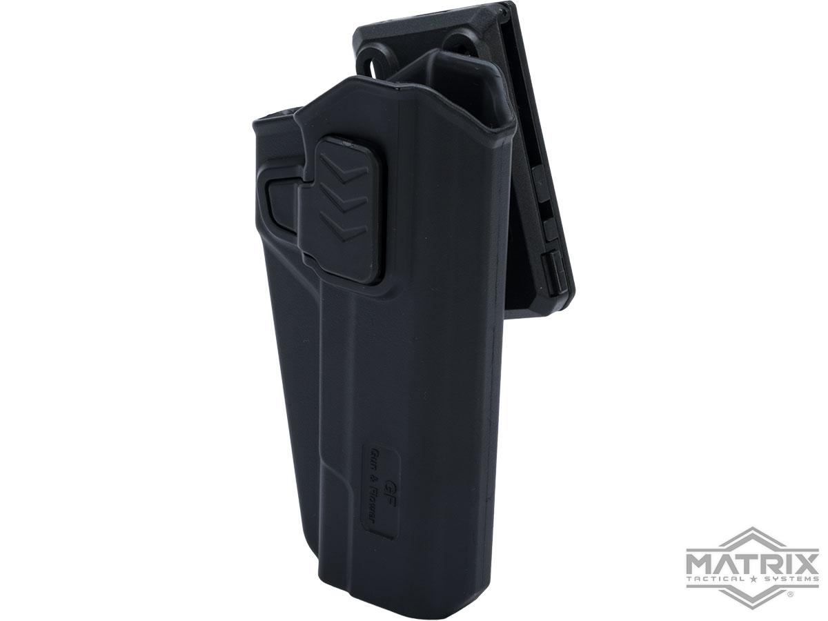 Matrix G&F Series OWB Active Retention Polymer Holster (Model: 1911 Right Hand / Black)