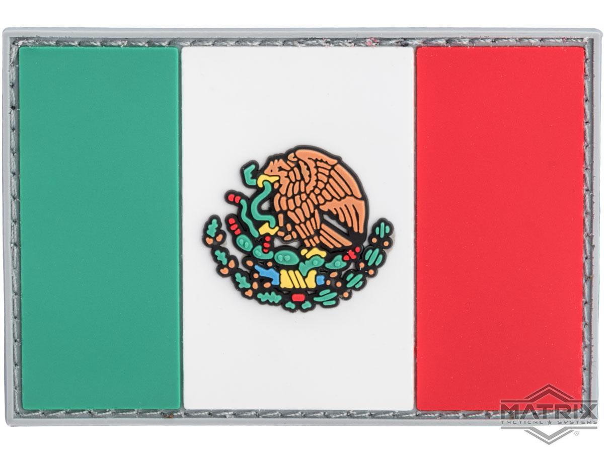 PVC Hook and Loop International Flag Patch (Flag: Mexico