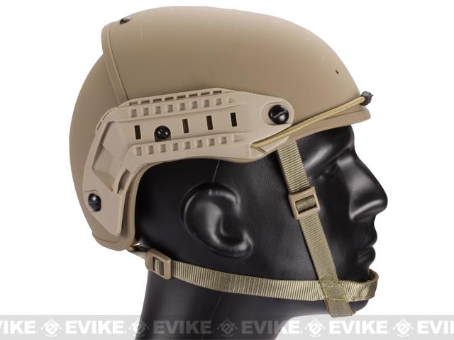 Matrix Airsoft Air Force Type Helmet w/ Rails - Tan, Tactical Gear ...