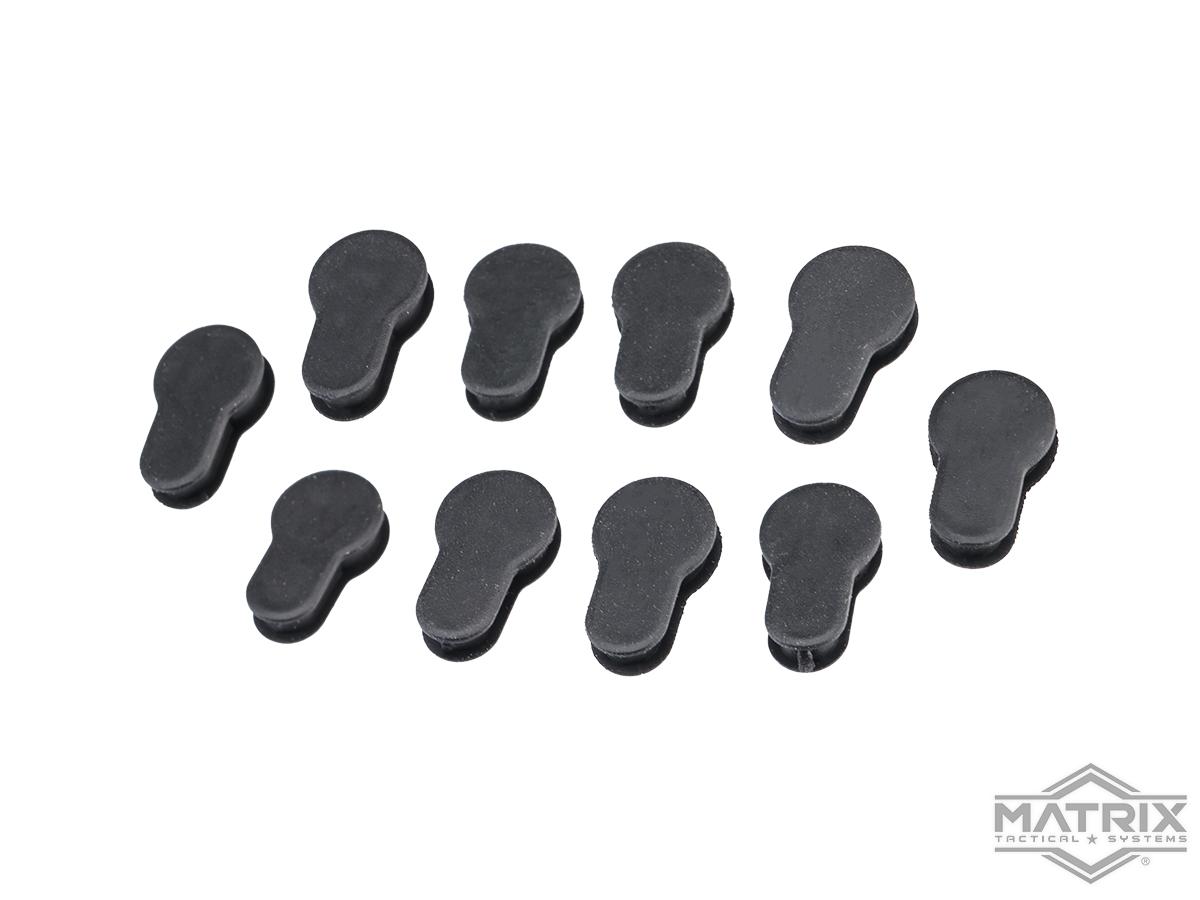 JE Machine Rubber KeyMod Slot Covers (Model: Pack of 10 / Black)