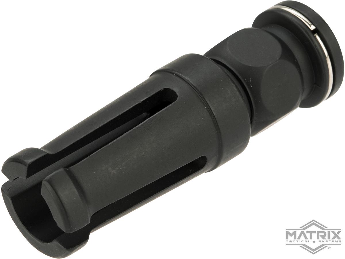 Matrix Metal AUG Type 14mm Negative Flashhider for Airsoft AEG Rifles