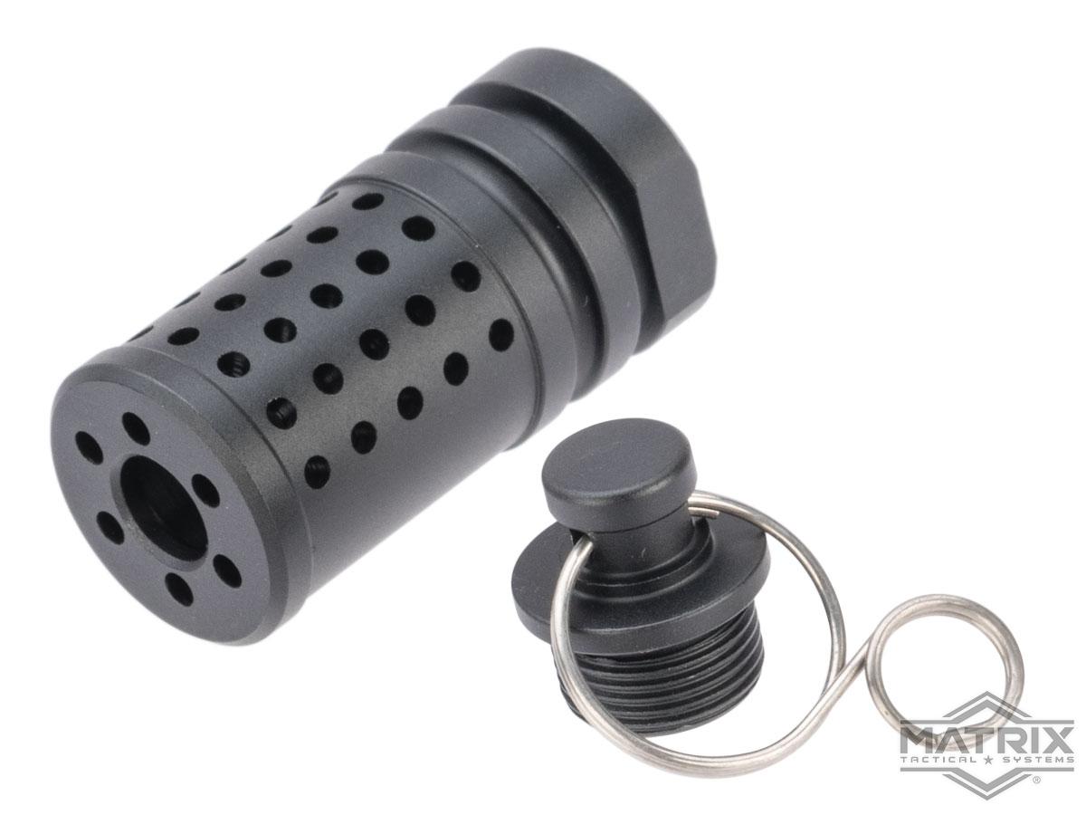 Matrix 14mm Negative Rifle Flash Hider + Keychain Dangler Set (Type: Incinerator)