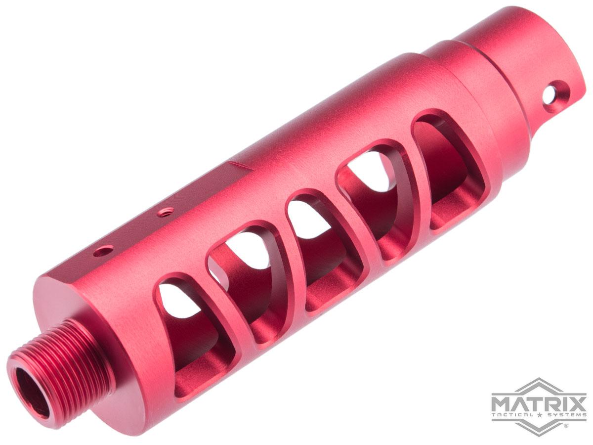 Matrix CNC Outer Barrel for AAP-01 Assassin Gas Airsoft Pistol (Model: Type C / Red)