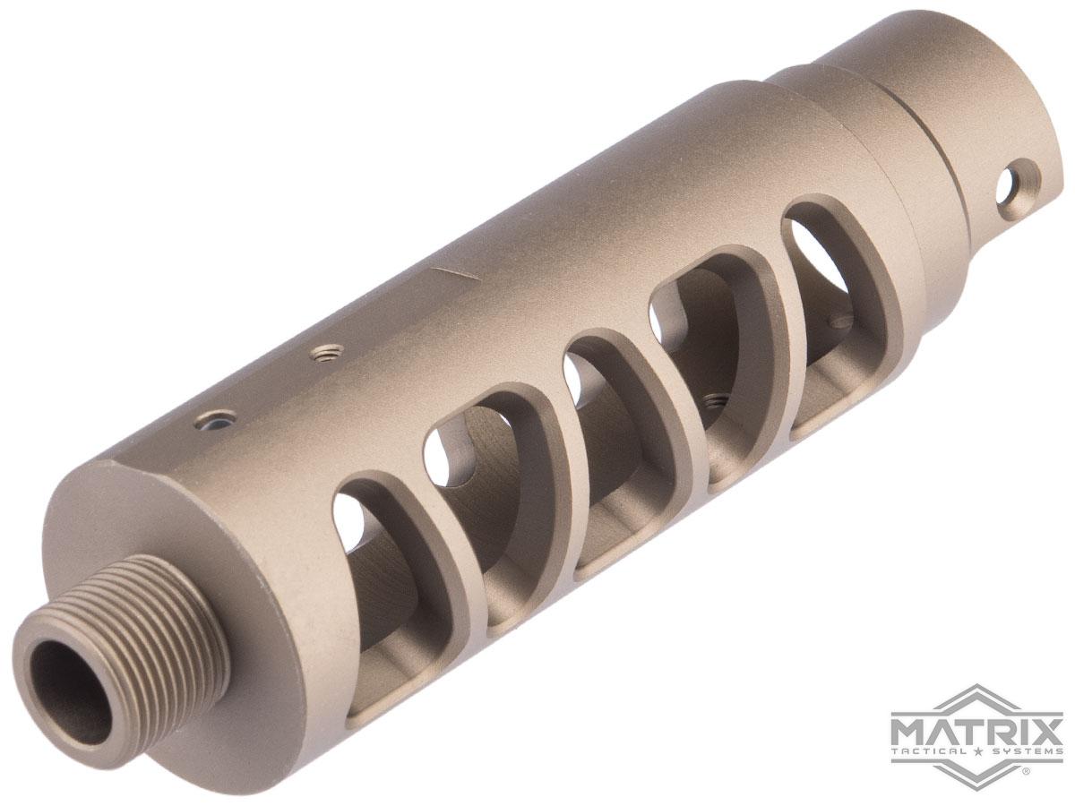 Matrix CNC Outer Barrel for AAP-01 Assassin Gas Airsoft Pistol (Model: Type C / Tan)