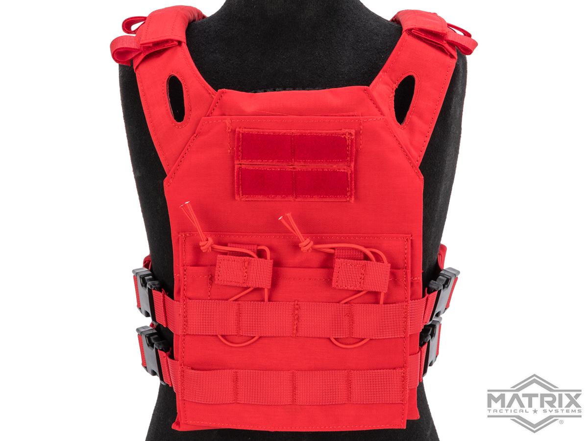 Matrix Level-1 Child Size Plate Carrier (Color: Red), Tactical