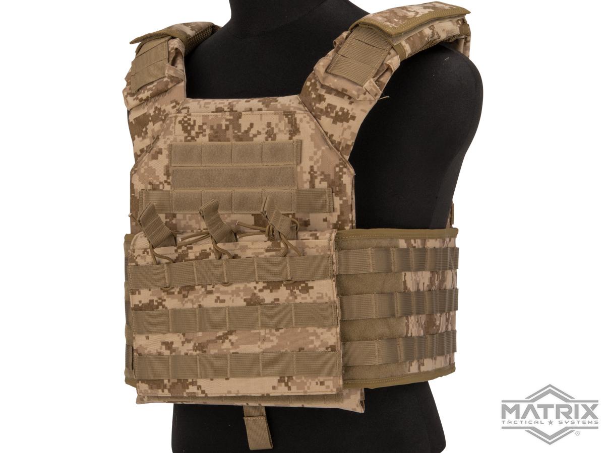 Military Tactical Vest Plate Carrier Holster Police Molle Assault Combat  Gear US