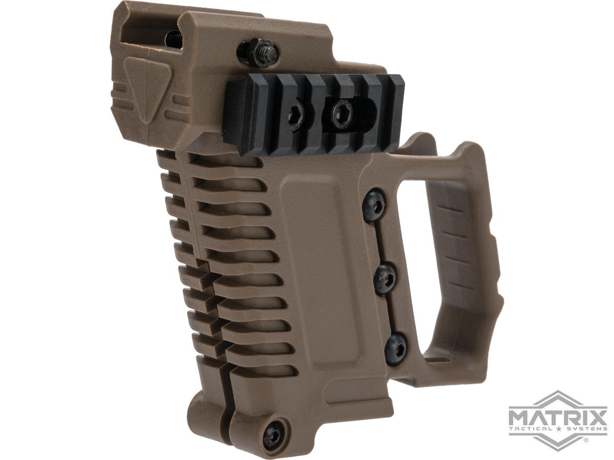 Matrix Custom Pistol Brawler Kit for Elite Force / UMAREX GLOCK Airsoft Gas Blowback Pistols (Color: Tan / Grip Only)