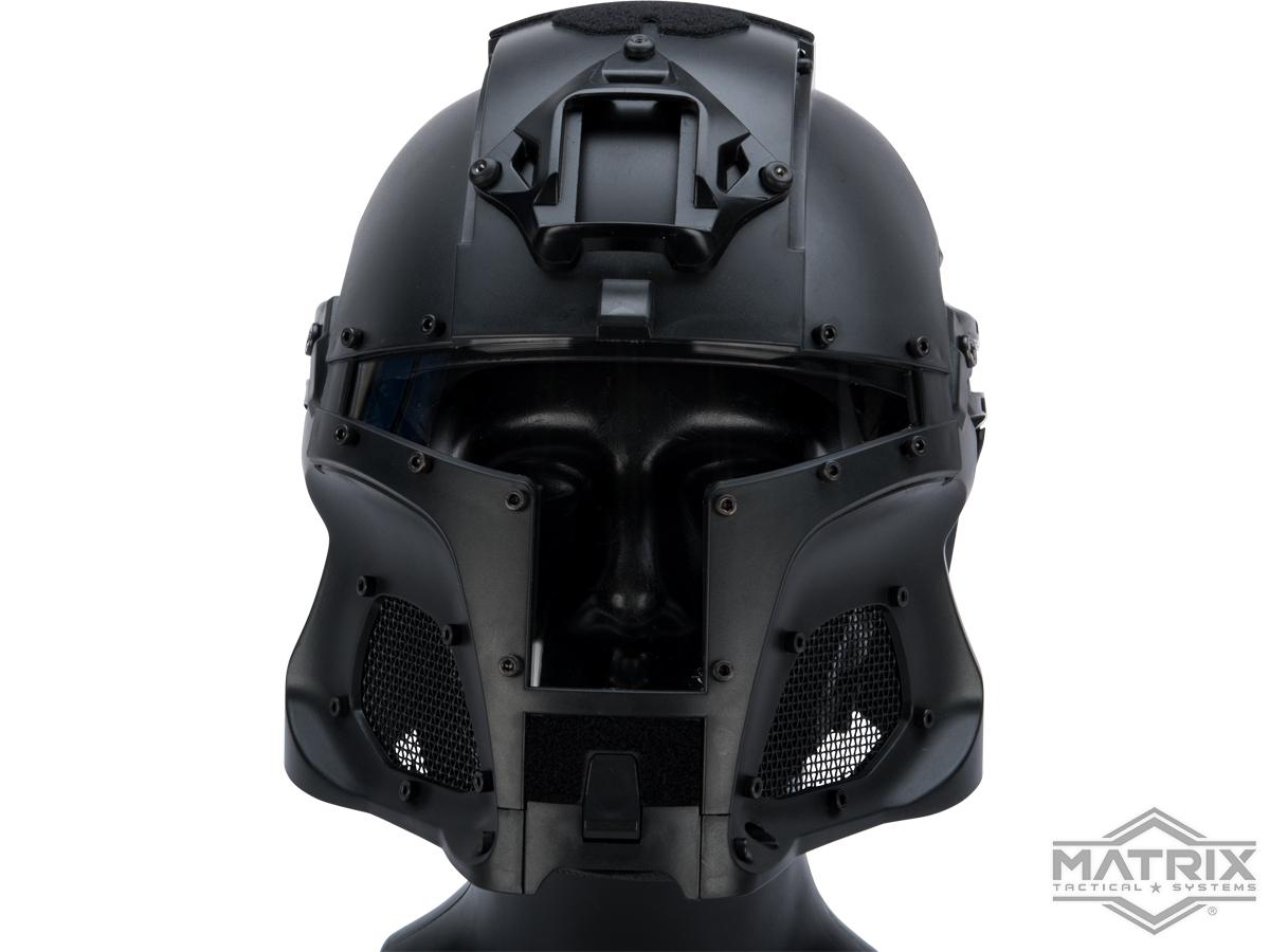 Matrix Medieval Iron Warrior Full Head Coverage Helmet / Mask / Goggle ...