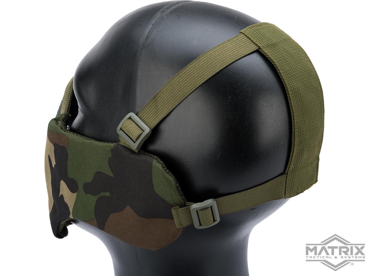 Matrix Battlefield Elite Mesh Mask w/ Integrated Ear Protection (Color:  Pencott Greenzone)