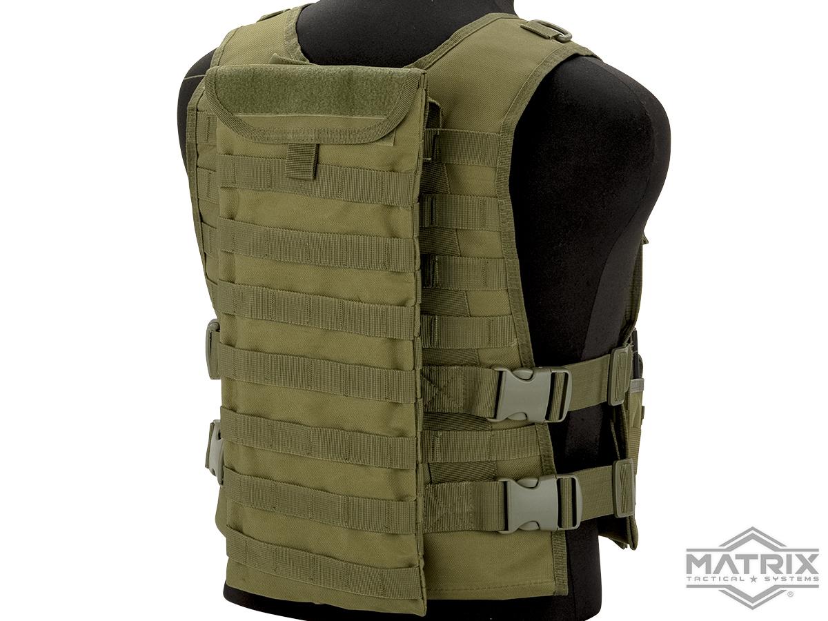 Matrix 600D MOLLE Plate Carrier Tactical Package with Hydration Carrier ...