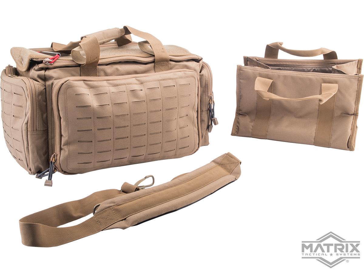 Matrix Tactical Large Capacity Range Duffel Bag w/ Internal Divider & Shoulder Strap (Color: Coyote)