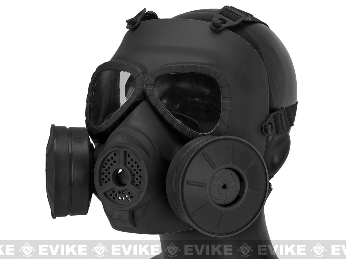 Matrix Mock Costume Gas Mask with Twin Fans (Color: Black), Tactical Gear/Apparel, Cosplay Masks - Evike.com Airsoft Superstore