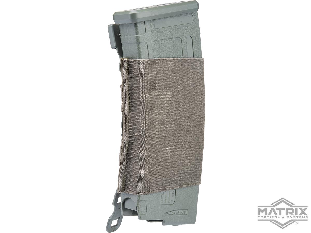 Matrix AR15 Magazine Shaped Shotgun Shell Quick Holder w/ Universal Elastic Magazine Pouch (Color: Ranger Green / Holder Only)