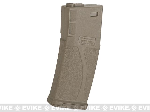 Blue Box 140rd Polymer Midcap Magazine for M4 / M16 Series Airsoft AEG Rifles (Color: Tan / Single)