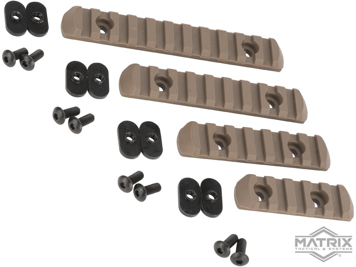 Polymer Rail Set for PTS MOE Hand Guard Series (Color: Dark Earth)