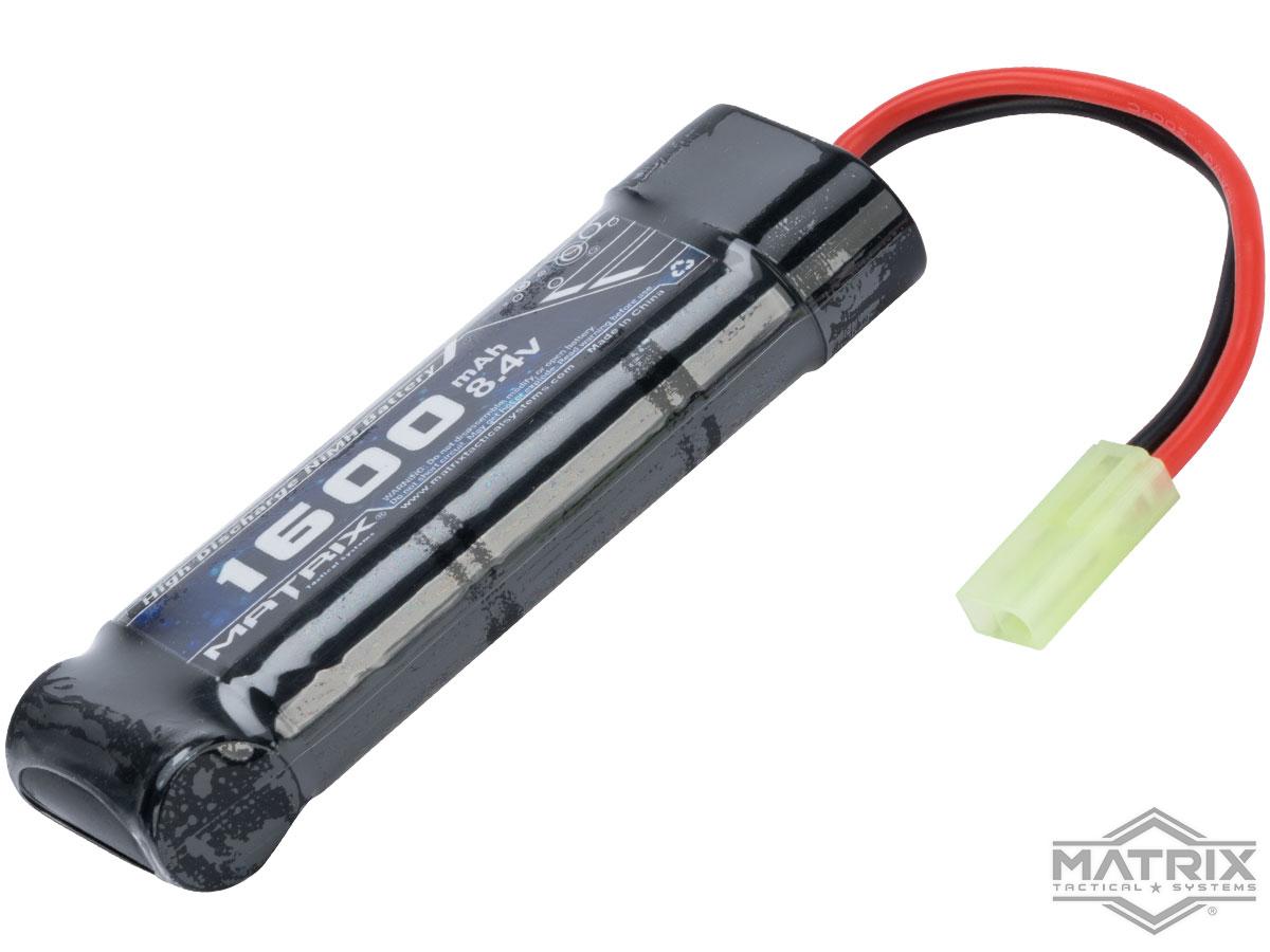 Matrix High Output Small Type Airsoft NiMH Battery (Configuration: 8.4V /  1600mAh / Small Tamiya), Accessories & Parts, Batteries, NiMH / NiCd  Batteries, Small Type -  Airsoft Superstore