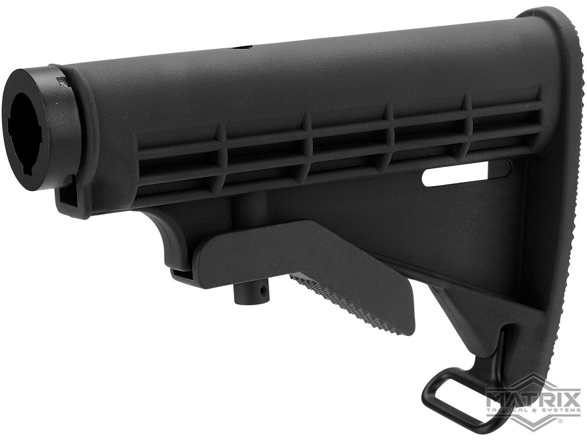 Matrix M4 Retractable Le Stock For M4 Series Airsoft Rifles Color Black Aeg Buffer Tube 0597